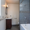 Bathroom, stone tiled shower